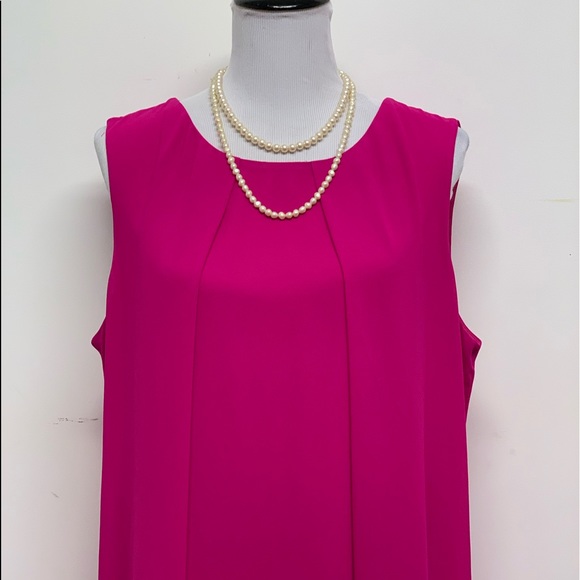 Charlie B Pink Chiffon Dress Size XL - Picture 6 of 13